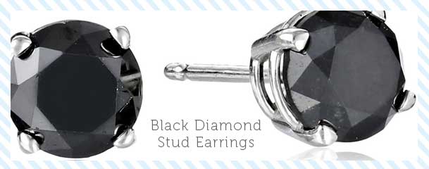 Black diamond earrings