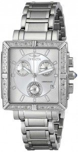 Invicta Womens Angel Diamond Accented Stainless