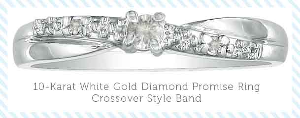 White Gold Diamond Promise Rings