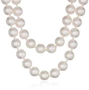 Simulated Pearl Strand Necklace