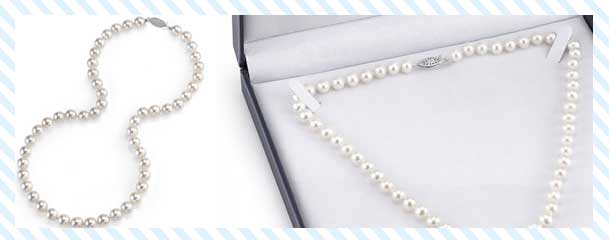 white akoya cultured pearl necklace
