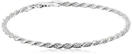 sterling silver chain link bracelet