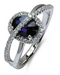 Beautiful blue sapphire ring