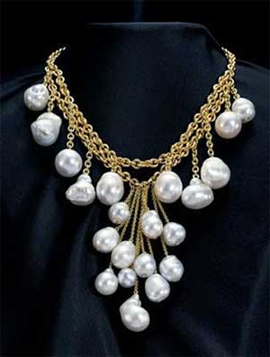Big Baroque South Sea Pearl Necklace
