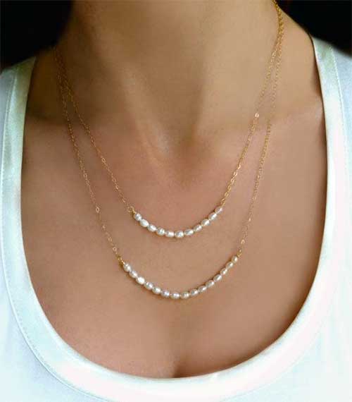 pearl and diamond necklace