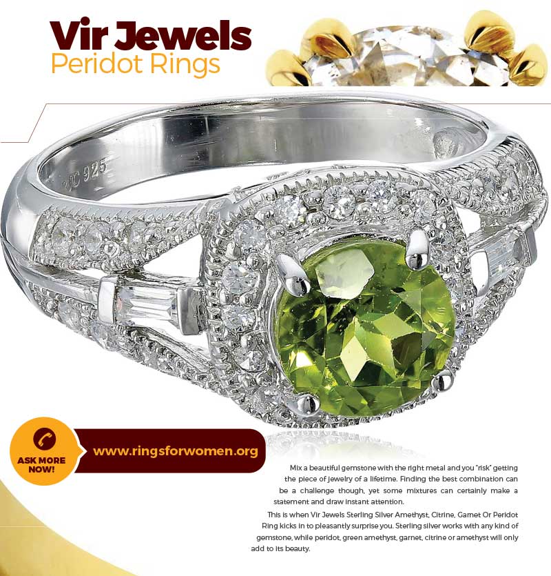 peridot engagement rings