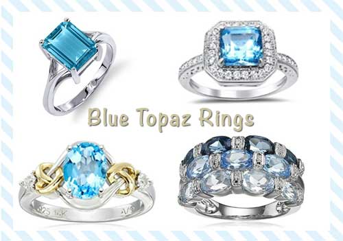 Blue Topaz Rings