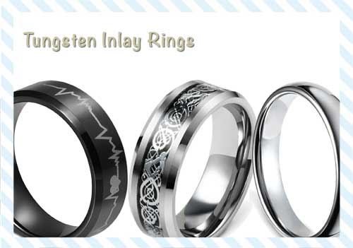 Tungsten Inlay Rings