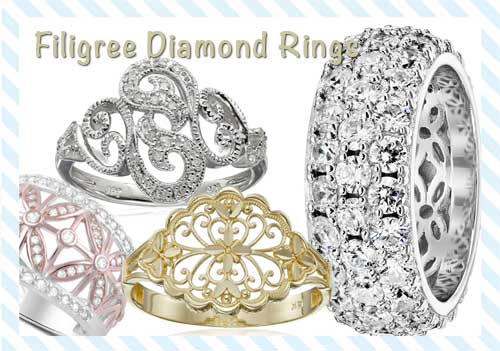 diamond filigree ring