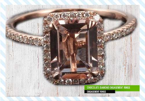 Chocolate Diamond Engagement Rings