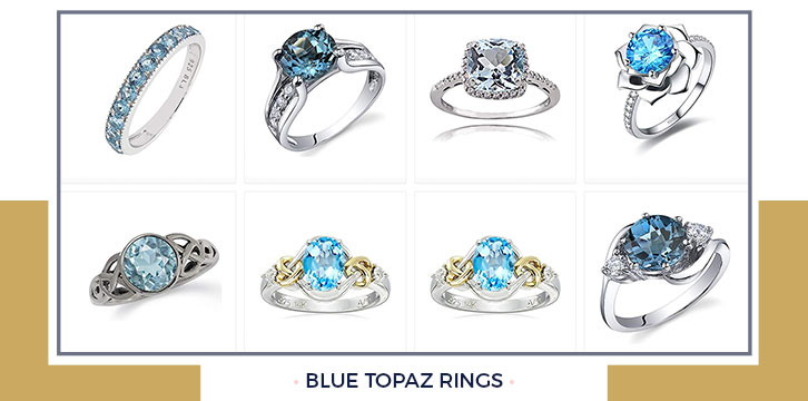 Blue Topaz Rings