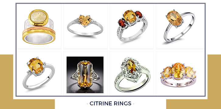 Citrine Rings