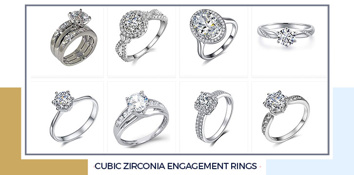 Cubic Zirconia Engagement Rings