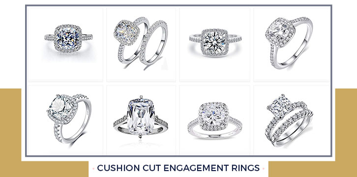 Cushion Cut Engagement Rings