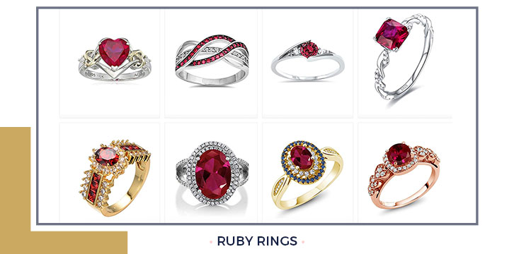 Genuine Ruby Rings