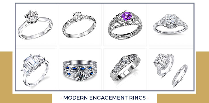 Modern Engagement Rings