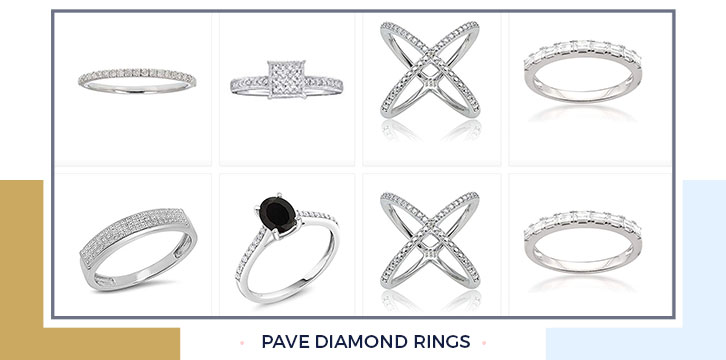 Pave Diamond Rings