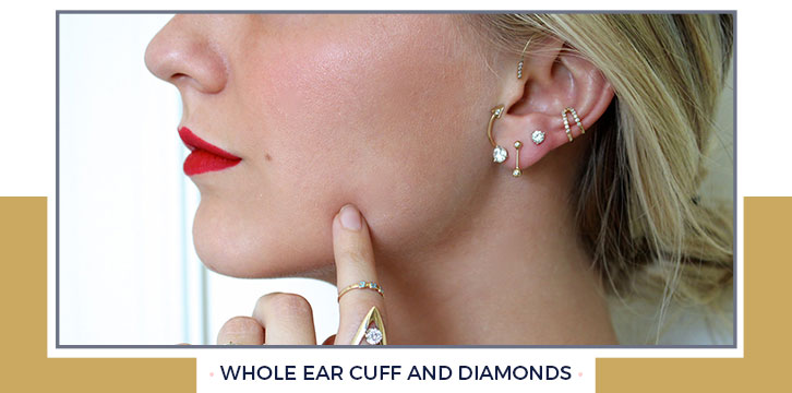 Whole Ear Cuff and Diamonds