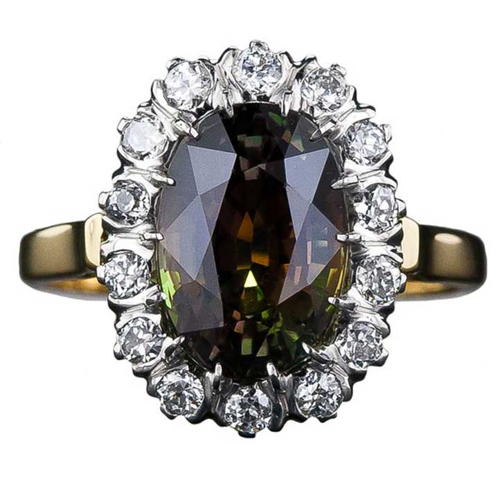 Large Victorian Style Alexandrite Ring