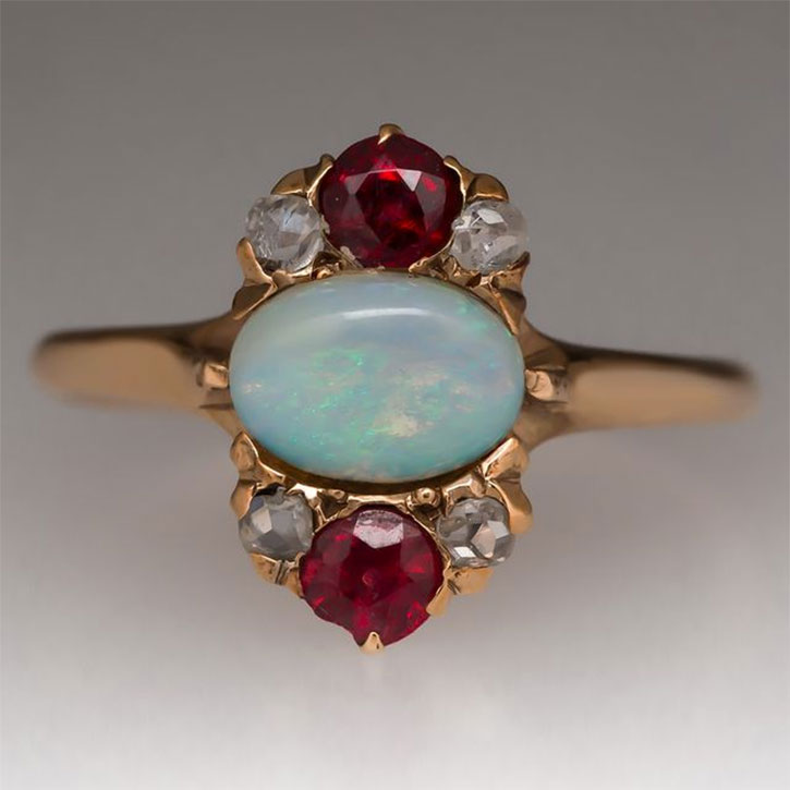 Antique Victorian Opal