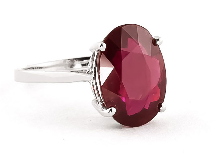 Large Ruby Solitaire Ring