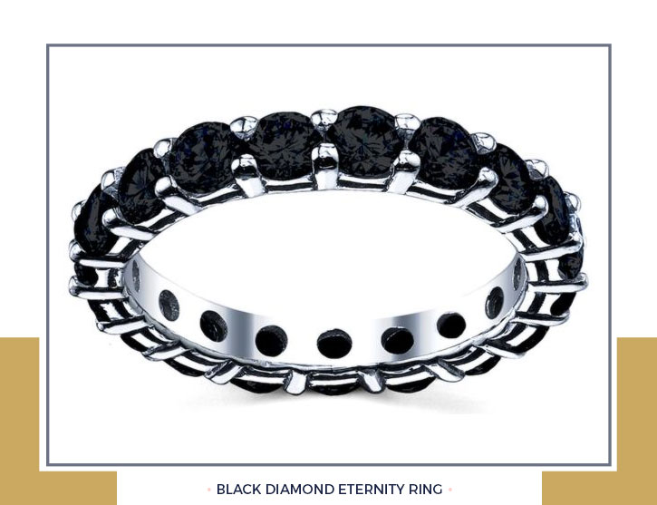 black diamond eternity ring