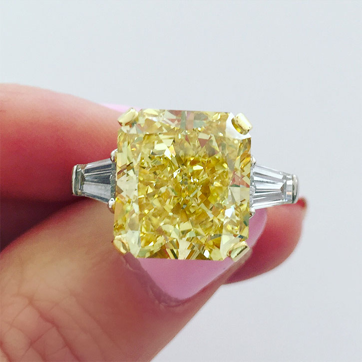 yellow diamond engagement rings