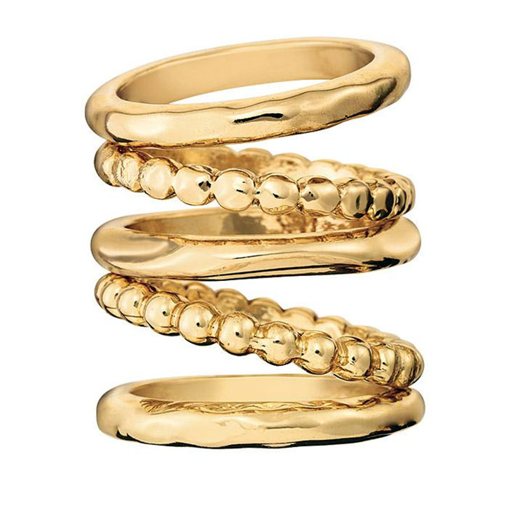 jewelry to wear - Modern Metals Stacking Ring Set