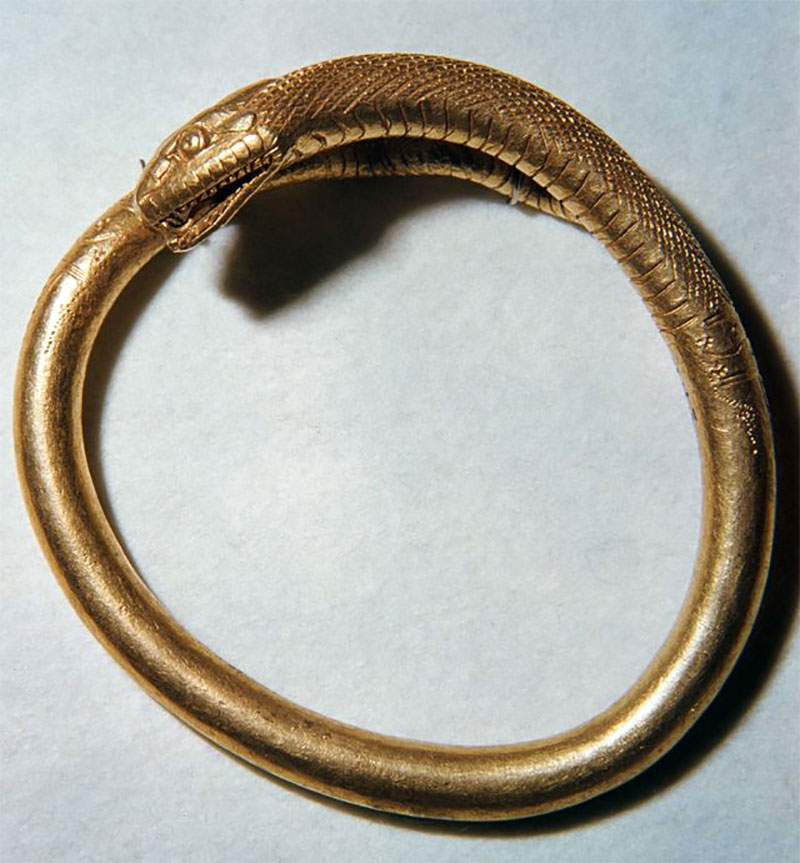 Ancient Gold Snake Bracelet