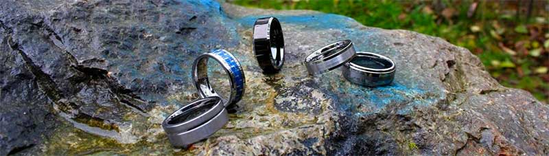 Tungsten Carbide Wedding Bands and Rings
